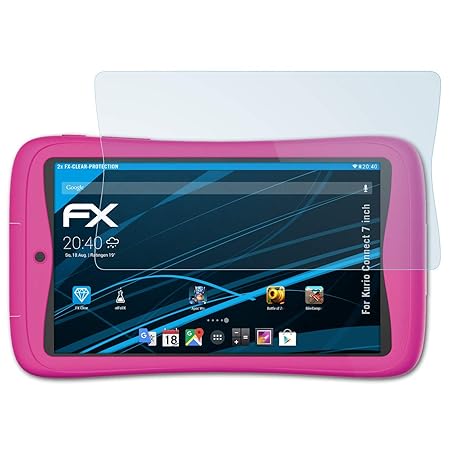 atFolix Schutzfolie kompatibel mit Kurio Connect 7 inch Folie, ultraklare FX Displayschutzfolie (2X)