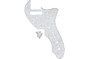 FLEOR 4Ply White Pearl TL Pickguard Guitar Pick Guard Plate with Screws Fit 69 TL Thinline Re-issue Guitar Part