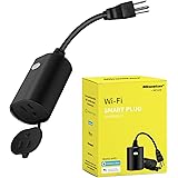 Minoston Outdoor Smart Plug WiFi Outlet Heavy Duty Plug-in Outlet, Remote Control, Waterproof, Compatible with Alexa Google A