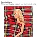 Barwa Christmas Accessory Plaid Sleeping Bag wih Pink Pajamas for Barbie Doll Xmas Gift
