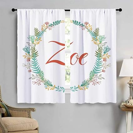 Amazon Com Zoe Patterned Drape For Glass Door Blossoming Nature