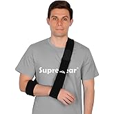 supregear Arm Sling, Universal Adjustable Arm Support Strap for Women Men | Lightweight Soft Shoulder Immobilizer for Injured Elbow, Forearm, Broken Collarbone, Rotator Cuff, Dislocation, Left Right