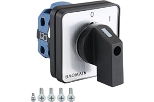 Baomain Cam Combination Changeover Switch AC 660V 20A 2 Position 4 Terminals SZW26-20/C02.1