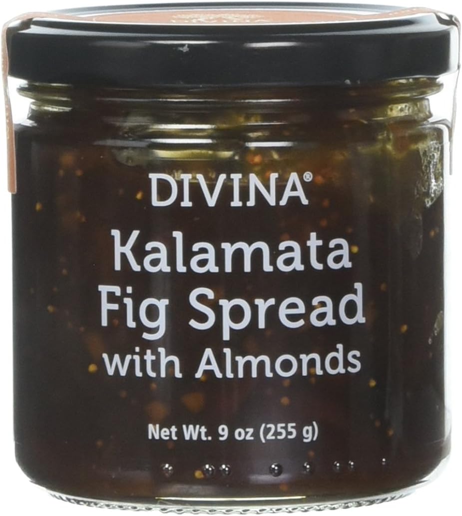 Divina Kalamata Fig Spread with Almonds, 9 Ounce