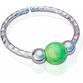 Jolliz Opal Nose Ring - 925 Sterling silver Nose Piercing hoop - 20G Silver nose hoop