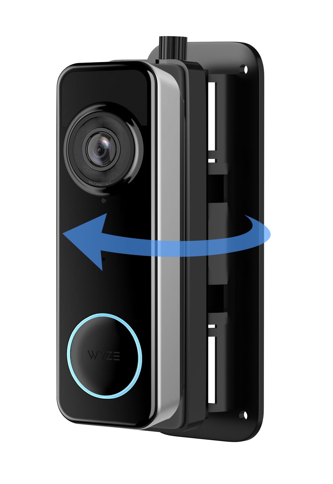 Photo 1 of Doorbell Mount for Wyze Battery Video Doorbell and Video Doorbell v2,Wired, 35-135° Adjustable Angle No-Drilling Horizontal Wedge Wall Mounting Bracket, Left/Right Adjustable,for Apartment/House