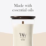 WoodWick Scented Candle Large Hourglass White Honey Wood Wick view 7