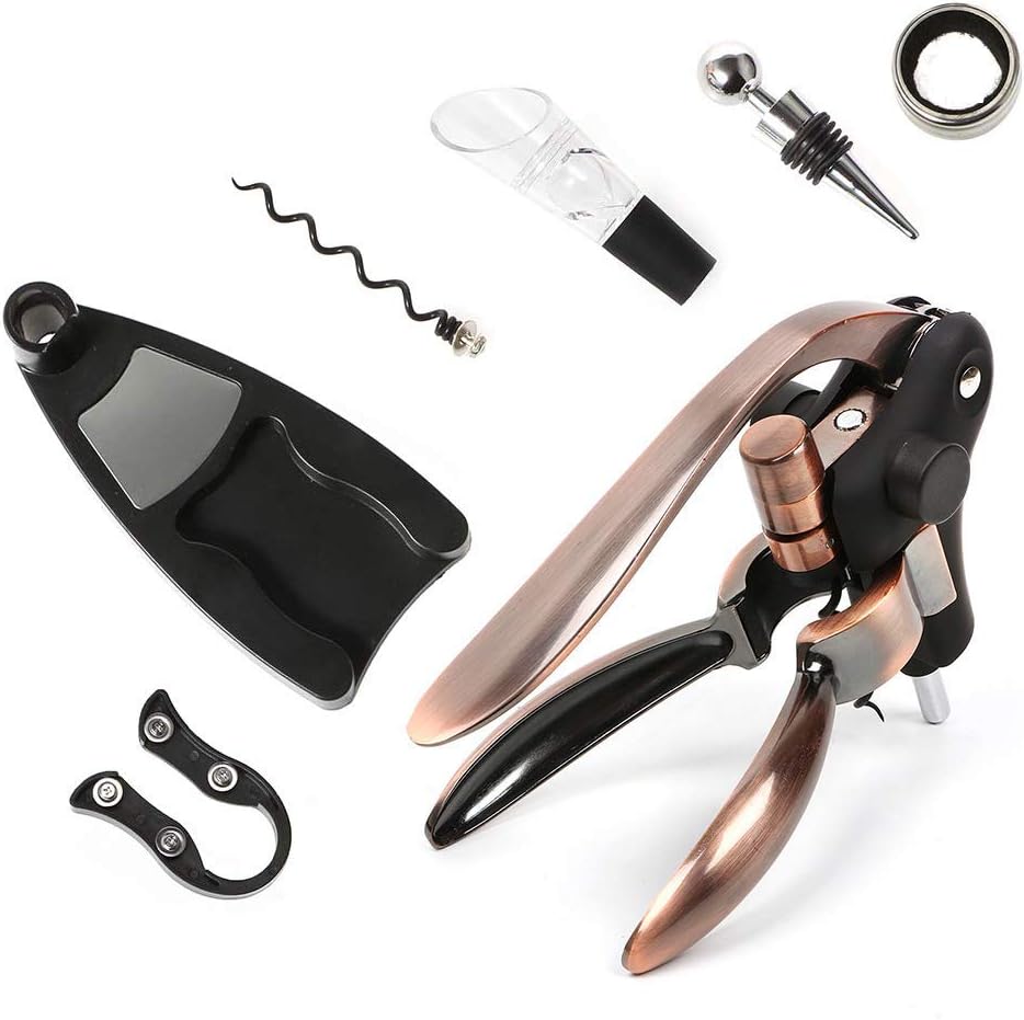 Wine Opener, Rabbit Wine Bottle Opener Set, Best Wine Accessories - Wine Corkscrew for Any Size Bottles, Perfect Lever Cork Opener for Men and Women 2019 New Kind