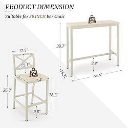 Cozyman Outdoor Bar Height Table and Chairs Set, 3
