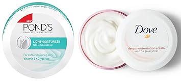 dove light moisturiser