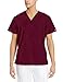 Dickies Men's Big & Tall V-Neck Scrub Double Chest Pocket Top, Wine, XX-Large