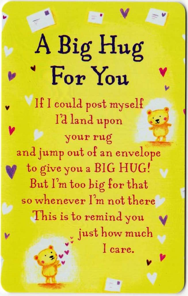 Heartwarmers A Big Hug For You Keepsake Card & Envelope 3.5" x 2" Code K134E