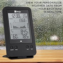 Logia 3-in-1 Rain Gauge Weather Station with