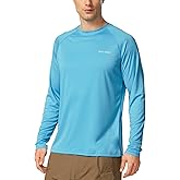 baleaf Men's Sun Protection Shirts UV SPF UPF 50+ Long Sleeve Rash Guard Fishing Running Quick Dry Lightweight