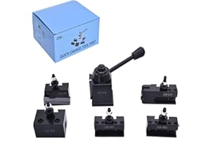 MITOHARET OXA Tool Post Set 6-Pack Wedge Type Quick Change Tool Post Set for Mini Lathe Swing 8Inch 250-000