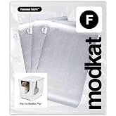 Modkat Type F Litter Box Liners, 3-Pack | Fits Every Flip | TabFit | 3 upgrades: Easy on and off. Taller full-height protection. Front pull tab locks the liner in place. No hooks required.