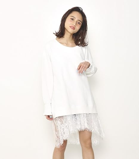 Amazon Co Jp ロデオクラウンズ Rodeo Crowns レース By ワンピース 050bsz 02 Free ホワイト 服 ファッション小物