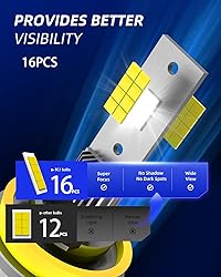 RCJ H11 Bulb, H8 H9 H16 Fog Bulbs 100W 30000LM
