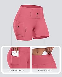 CHRLEISURE Womens Biker Yoga Shorts with