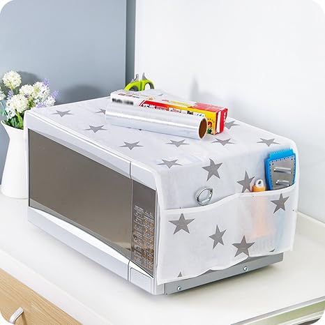 Funda antipolvo para microondas de 85 x 34 cm, diseño de estrella ...