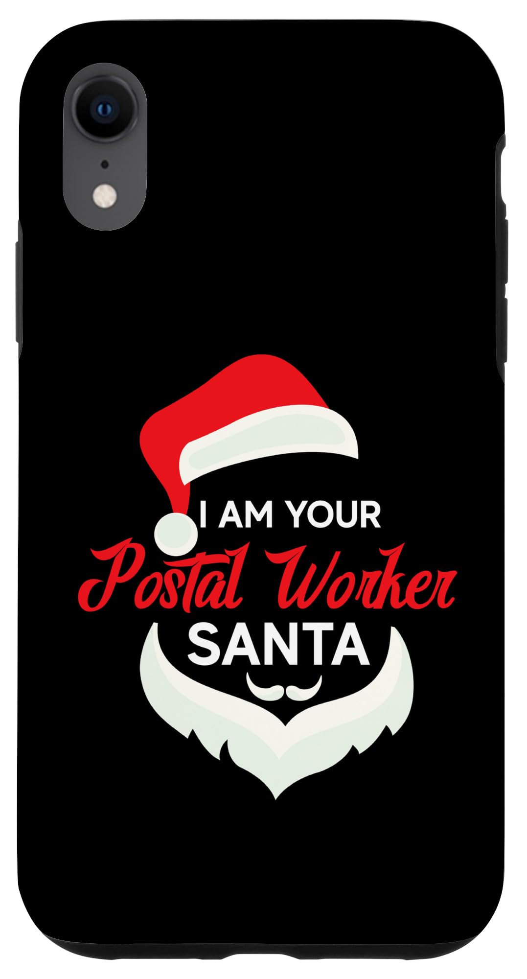 iPhone XR Postal Worker Santa Funny Christmas Design Case — image 1