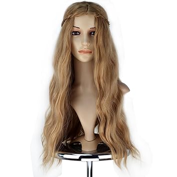 Miss U Hair Cersei Lannister Long Wavy Brown Wig With Braid