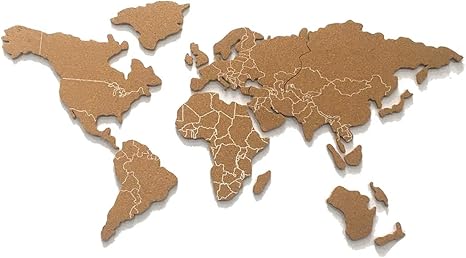 Amazon Co Jp Yeesportコルク掲示板世界地図多目的コルクメモボードハンギングメッセージコルクボード 文房具 オフィス用品