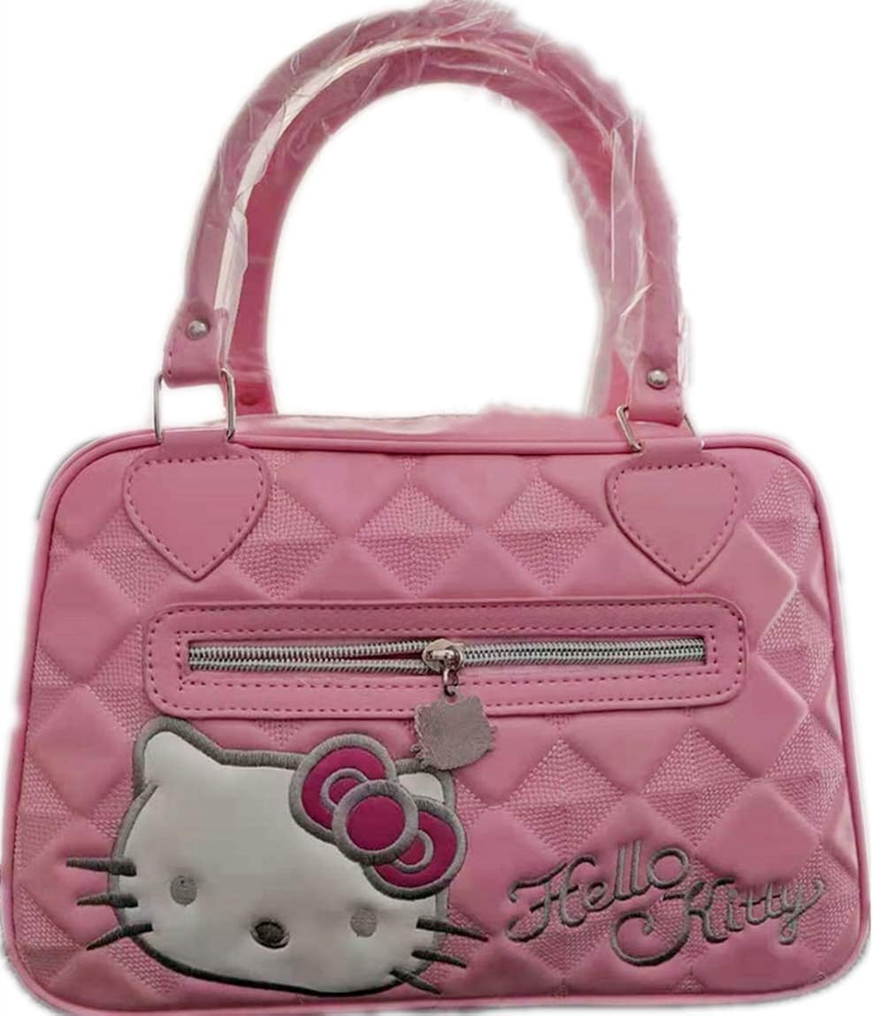 New Hello Kitty Large Capacity Embroidered PU Women's Shoulder