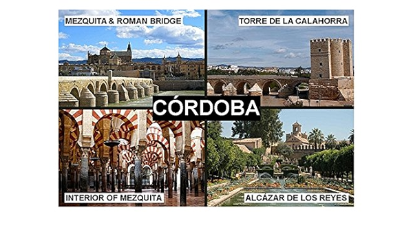 IMÁN PARA NEVERA - RECUERDO de CORDOBA SPAIN 9cm x 6cm Jumbo ...