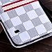 RAYTOP Luxury Brand Designer White Checks Leather Cases Covers Wallet for Samsung Galaxy S5 S 5 Women Girls Men Plaid Classy Style Cheap