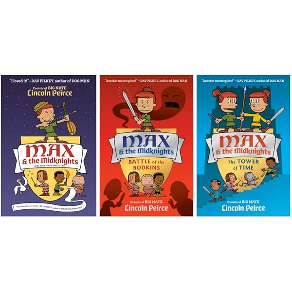 Max & The Midknights Series 3 Books Set: Lincoln Peirce