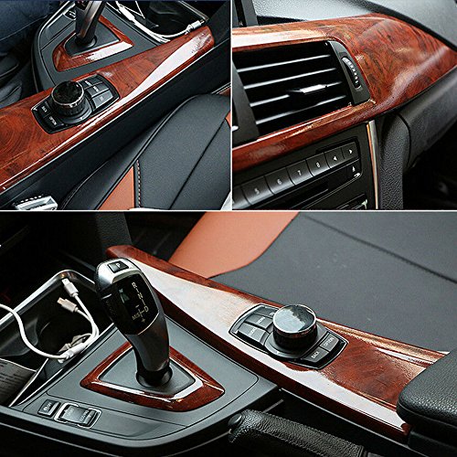 HOHO] High Glossy Wood Grain Vinyl Sticker Car Home Decal Wrap Roll Film (124cm50cm) - Thumbnail 3