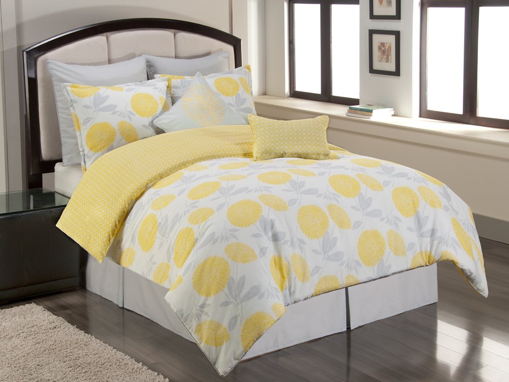 Buy Sunset And Vine Briar Cliff 8 Piece Full Comforter Set Yellow