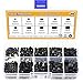 Sutemribor M3/4/5/6/8 Internal Hex Drive Cup-Point Set Screws Assortment Kit 10 Sizes, 360PCS