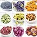 TooGet Fragrant Dried Flowers and Herbs Accessories Decorations 9 Bags Set Dry Flowers for Soap Bath Bombs Making and Dried Flower Crafts