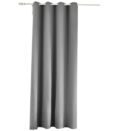 WOLTU #488, Vorhang Gardinen Blickdicht mit Ösen, Leichter Verdunklungsvorhang für Wohnzimmer Schlafzimmer Tür, 135x225 cm, G