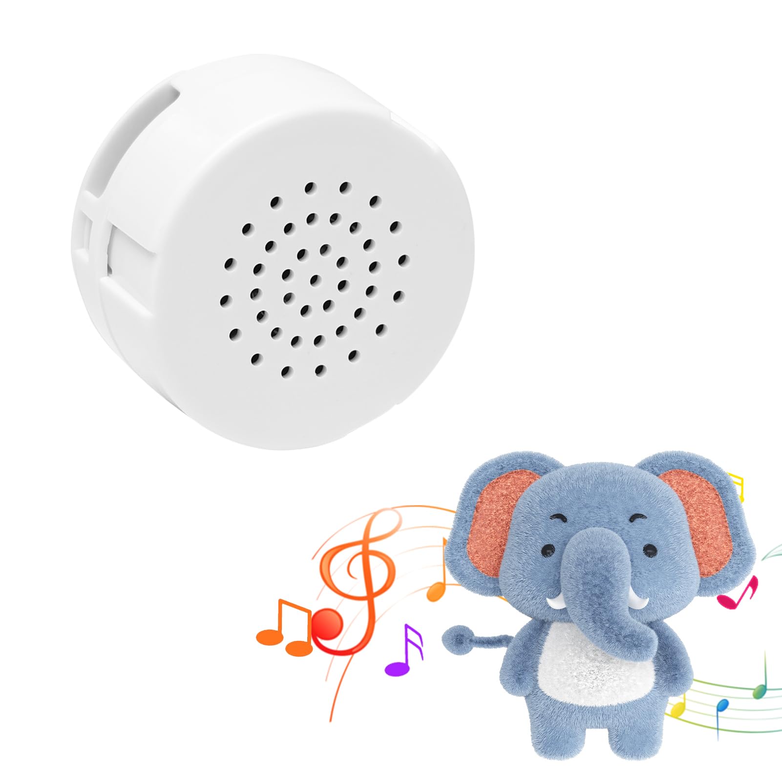 60 Second Voice Recorder for Teddy Bears Personalized Mini Recordable Sound Button Suitable Toys Baby Dolls DIY Gifts Message Voice Recorde Box (1 Pack)