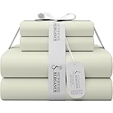 SUPREME ELEGANCE 800 Thread Count Queen Fresh Ivory Sheets Set, Ultra Soft & Silky Cotton Rich Easy Care Bed Sheets, Sateen Sheet Set with Deep Pocket (1 Flat Sheet, 1 Fitted Sheet & 2 Pillowcases)