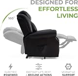 Elite Care Hainworth Leather Dual Motor Recliner Chair with Heat & Massage view 4