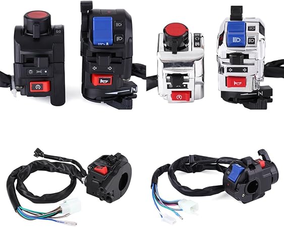Amazon.com: Motorcycle Handlebar Switch Control-1 Pair Universal 7