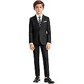 Fesenbo Boys Suit Slim Fit 5 Piece Suits for Kids Tuxedo Wedding Ring Bearer Outfit Boy Formal Dresswear Suit Set