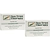 Tea Tree Therapy Vegetable Base Bar Soap, Eucalyptus, 2 count