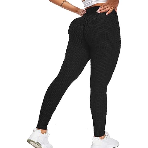 Butt Lifting Leggings for Women High Waist Scrunch Butt Leggings Seamless Workout Leggings for Women