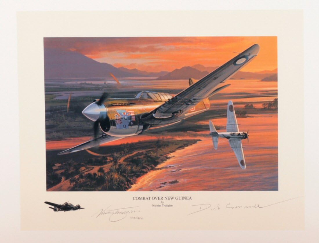 Livre Nicolas Trudgian Aviation Sketchbook - Édition Rare Signée Par 16 Pilotes (BoB), Historique Militaire