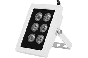 IR DC12V-15V 6W 6 LEDs Infrared Lights for Night Vision, IP66 Waterproof LED Infrared Light with Bracket for Cameras