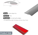 Zayejod 2M Grey Carpet Trim Self Adhesive PVC Floor Edge Strip 30mm x 4mm view 2