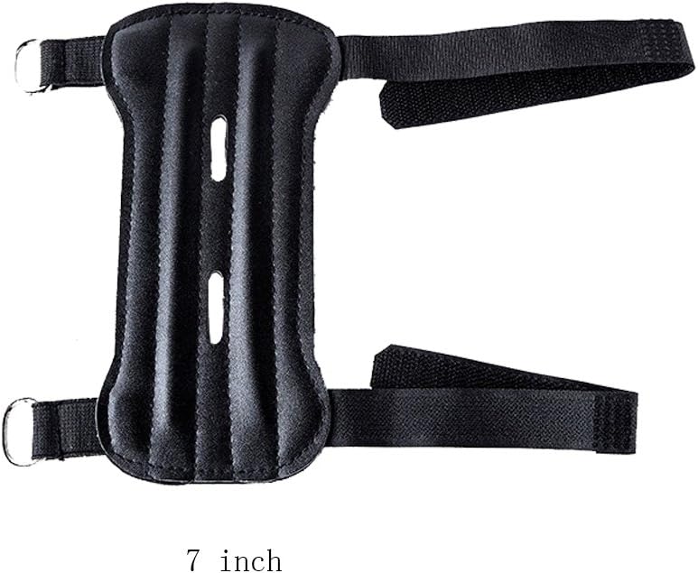 Nachvorn Shooting Archery Arm Guard Leather Three Adjustable Straps Archer Protector Shooter Protection : Sports & Outdoors