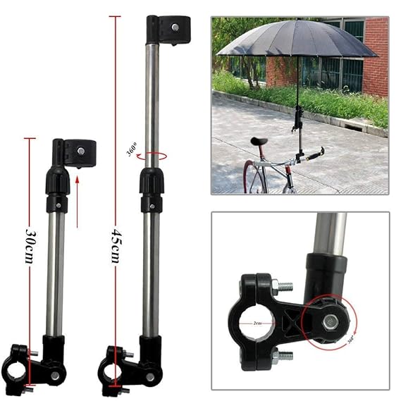 ASEOK Bicycle Mount Holder, Umbrella Bar Holder Wheelchair Baby Chair