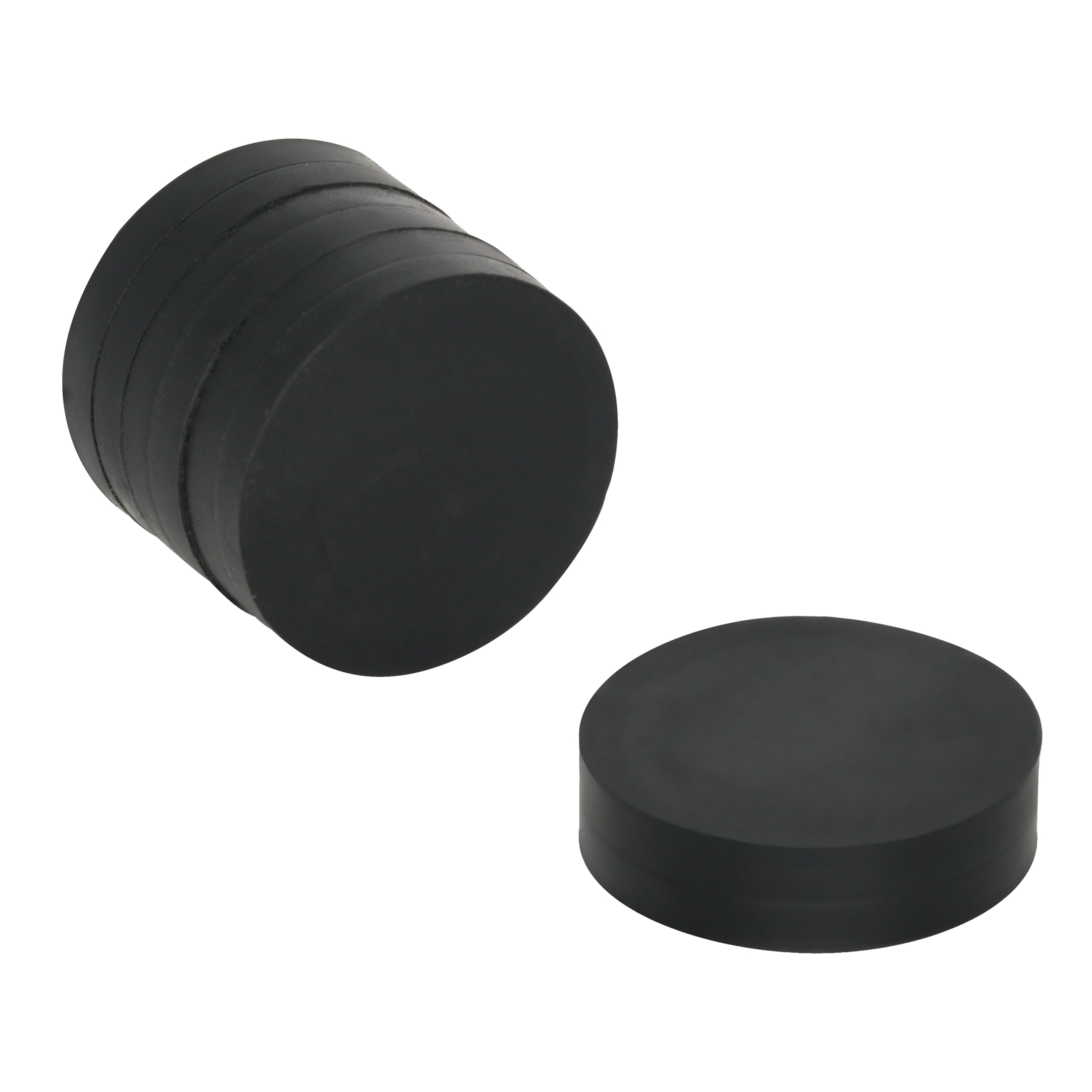 Rubber Coated N42 Neodymium Magnet for Arts, Crafts, Model Making, DIY, Hobbies, Office and Home - 16.7mm dia x 4.7mm thick - 1.8kg Pull - Pack of 4