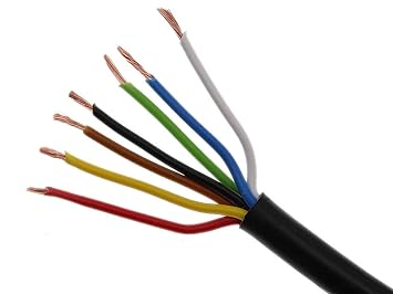 BOSCH Anhängerkabel 7 polig 1,5mm² Fahrzeugkabel 10m Leitung Leitungskabel Anhänger Strom Elektrik Kabel